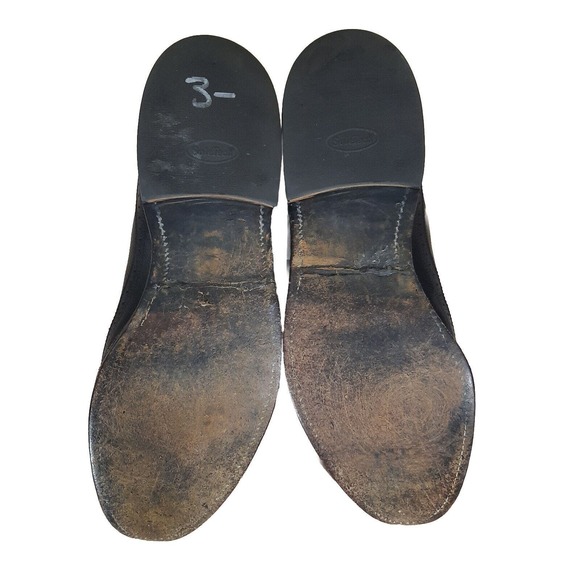 Allen Edmonds Macneil Mens Dress Shoes 11.5B Black Leather Derby Oxford Wingtip - Picture 8 of 9